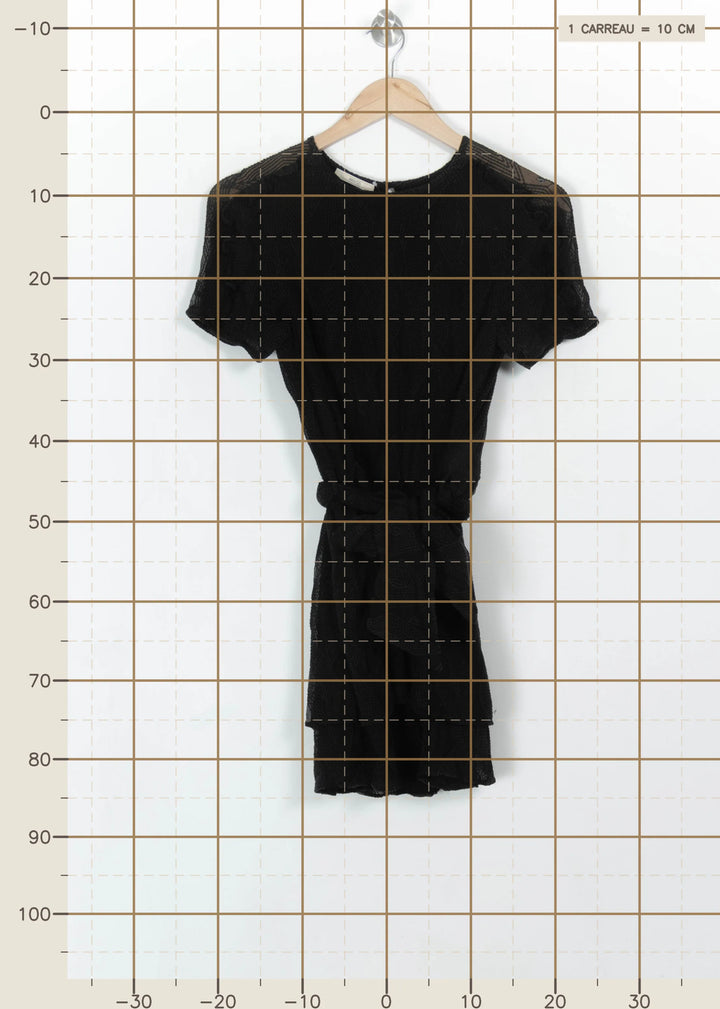 Robe Courte Noire - Taille S/36 de la marque Sessùn | PARAD115387 - Vendu par Paradigme - Image 4