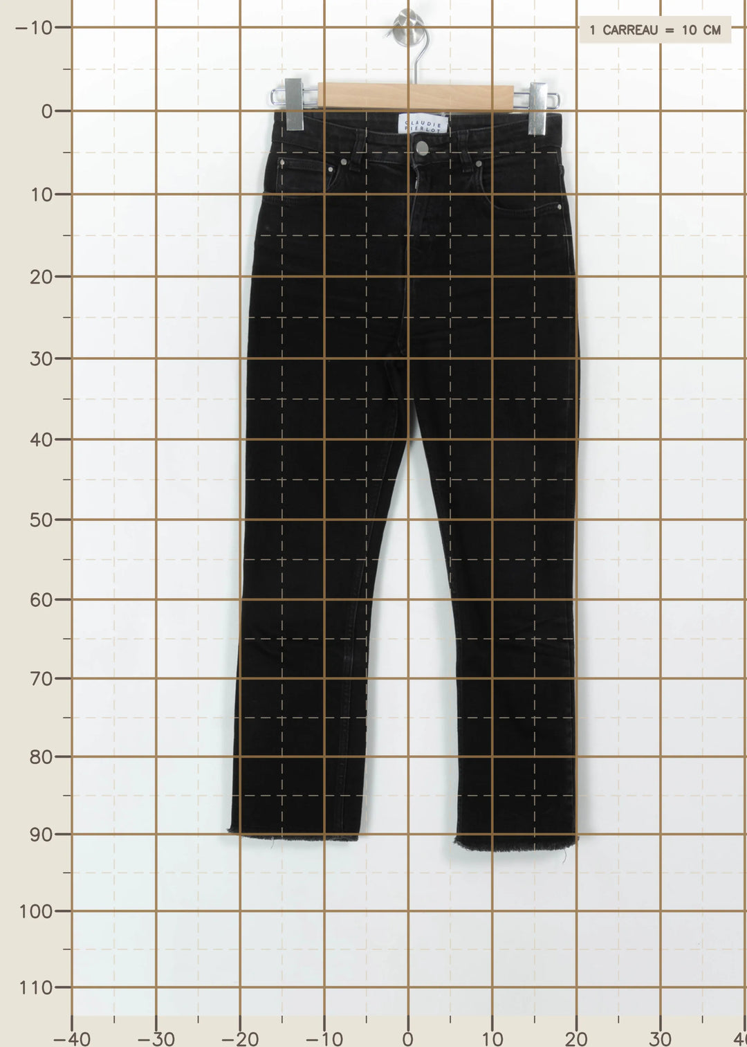 Jean Noir - Taille S/36 de la marque Claudie Pierlot | PARAD115388 - Vendu par Paradigme - Image 4