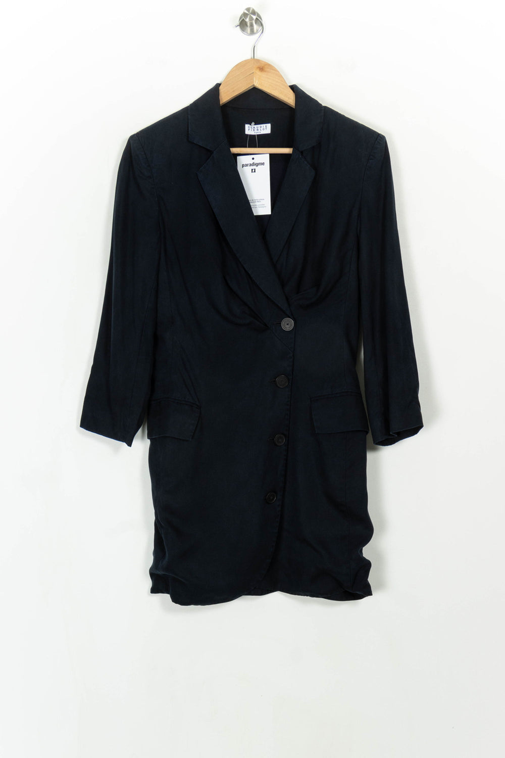 Robe Blazer Bleue - Taille S/36 de la marque Claudie Pierlot | PARAD115389 - Vendu par Paradigme - Image 2