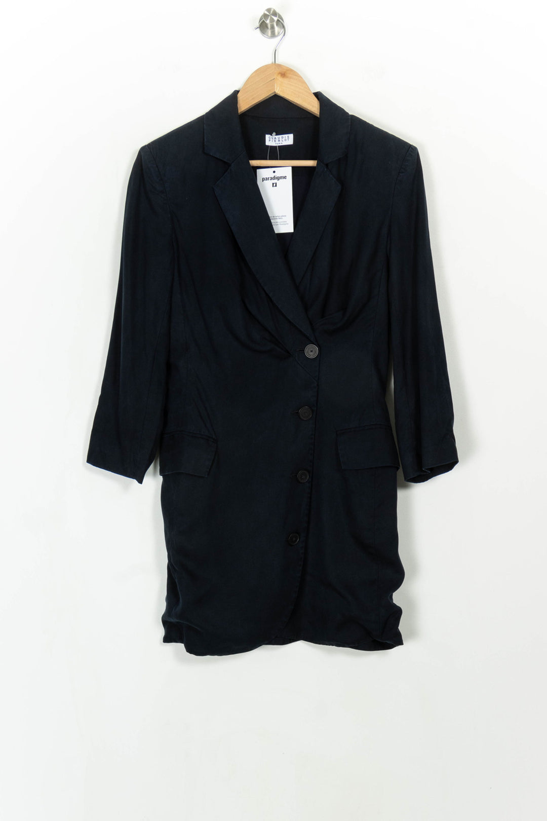 Robe Blazer Bleue - Taille S/36 de la marque Claudie Pierlot | PARAD115389 - Vendu par Paradigme - Image 2