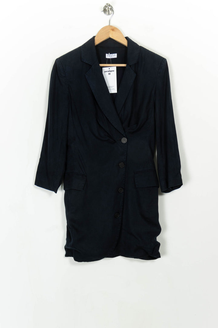 Robe Blazer Bleue - Taille S/36 de la marque Claudie Pierlot | PARAD115389 - Vendu par Paradigme - Image 2
