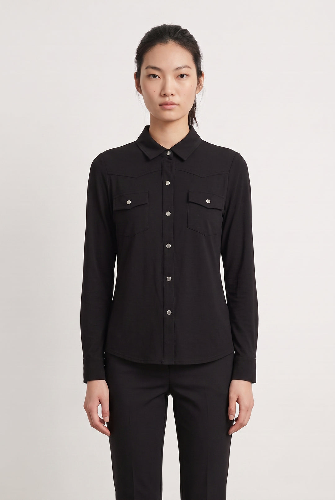 Chemise Noire - Taille XS/34 de la marque Indies | PARAD115395 - Vendu par Paradigme - Image 1