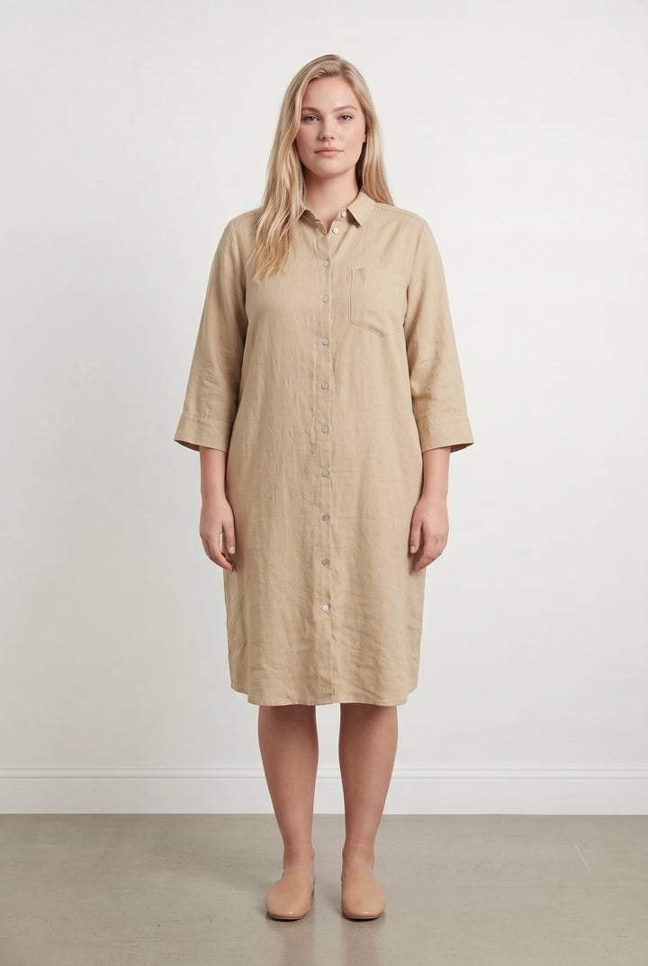 Robe Chemise Beige - Taille XL/42 de la marque Maison 123 | PARAD115400 - Vendu par Paradigme - Image 1