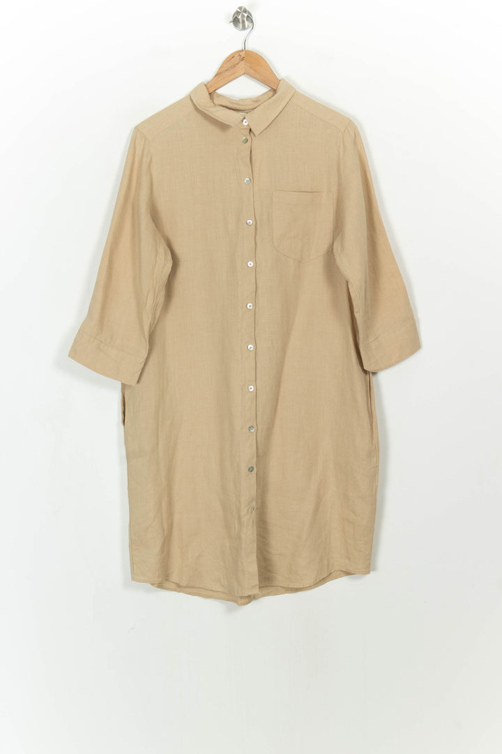 Robe Chemise Beige - Taille XL/42 de la marque Maison 123 | PARAD115400 - Vendu par Paradigme - Image 2