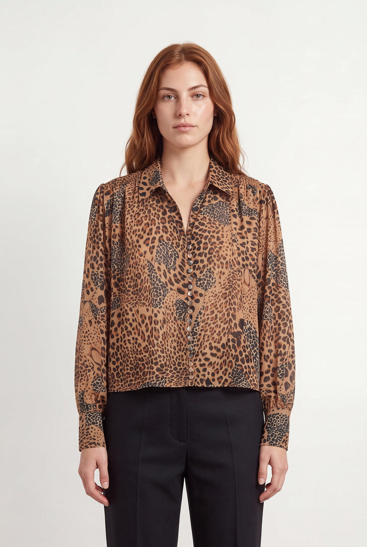 Chemisier Marron - Taille S/36