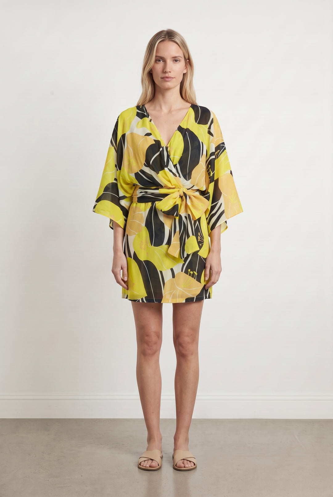 Robe Courte Jaune - Taille XS/34