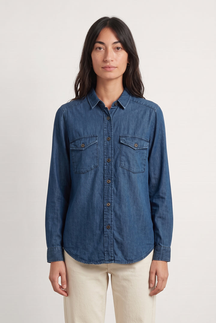 Chemisier Bleue - Taille XS/34