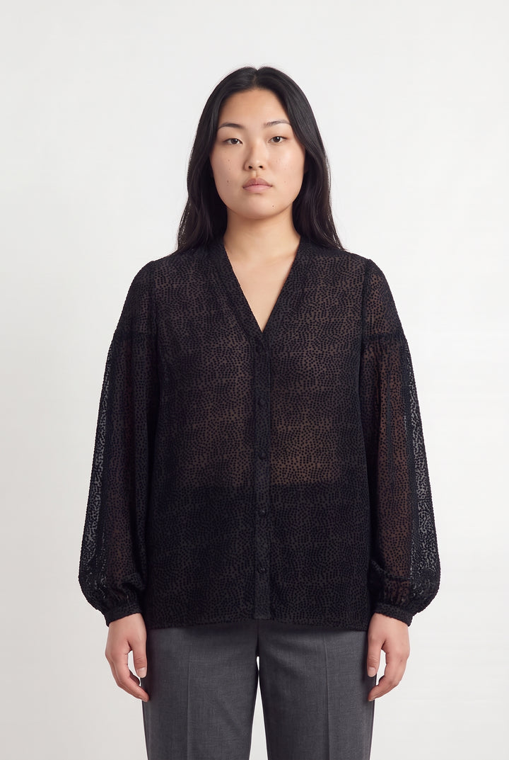 Chemisier Noire - Taille L/40