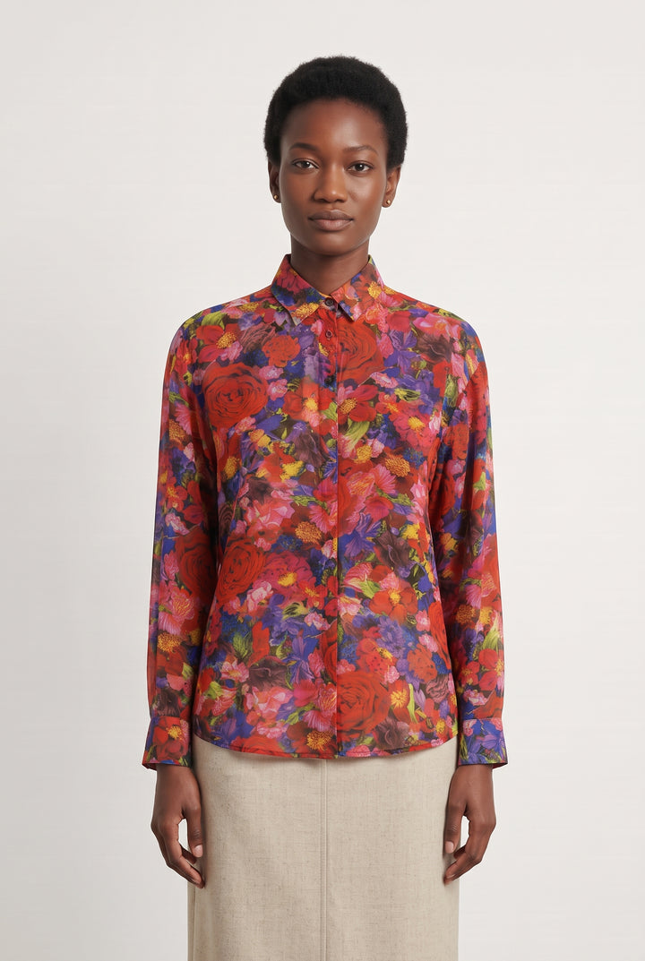 Chemisier Rouge - Taille S/36