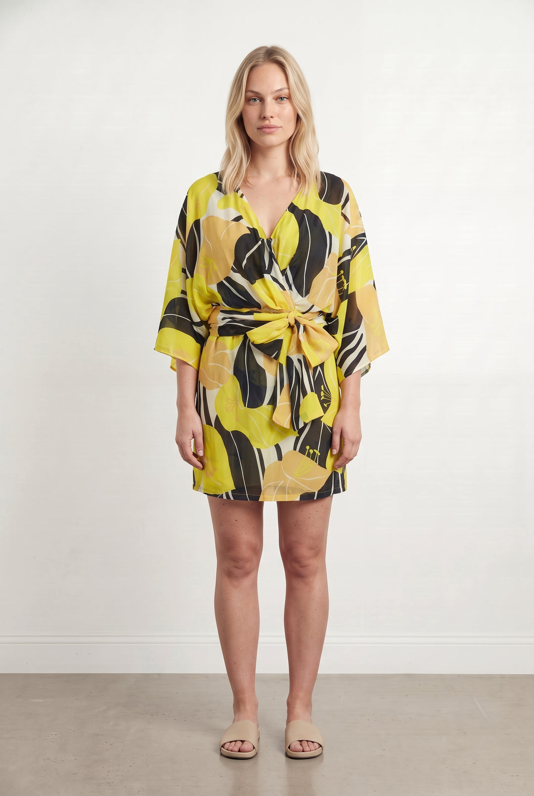 Robe Courte Jaune - Taille L/40