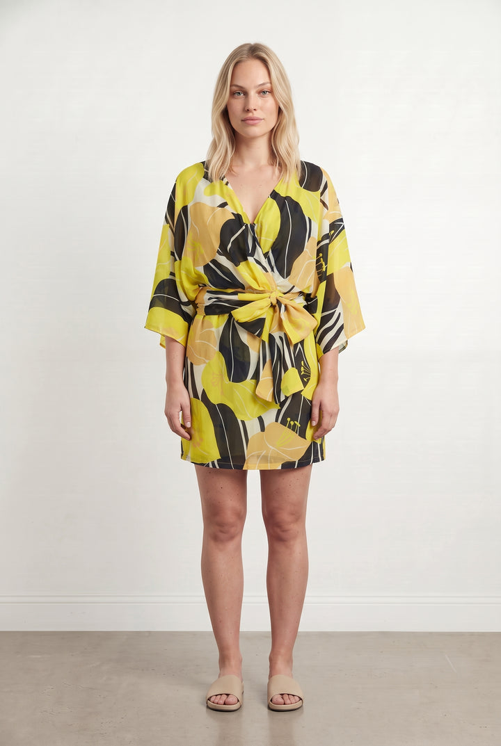 Robe Courte Jaune - Taille L/40