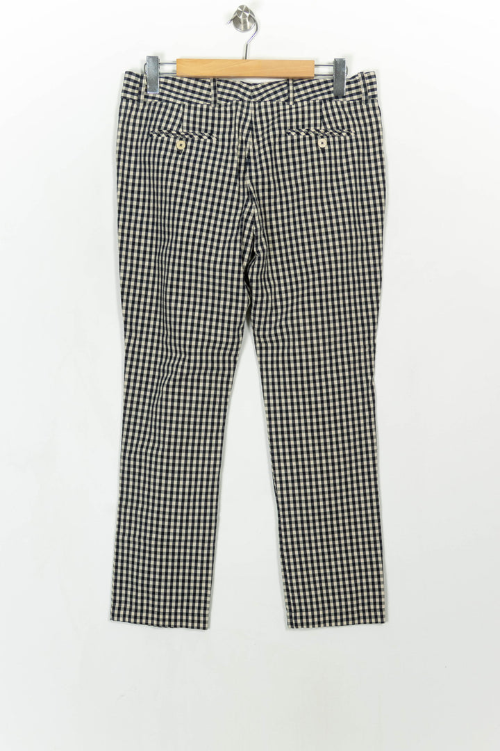 Pantalon Carreaux Bleu et Blanc - Taille XL/42 de la marque Ines de la Fressange Paris | PARAD115866 - Vendu par Paradigme - Image 5