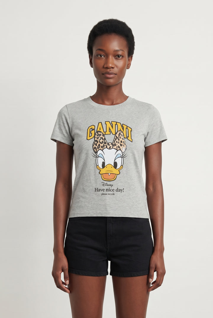 Tee-shirt Gris - Taille S/36 de la marque Ganni | PARAD115871 - Vendu par Paradigme - Image 1