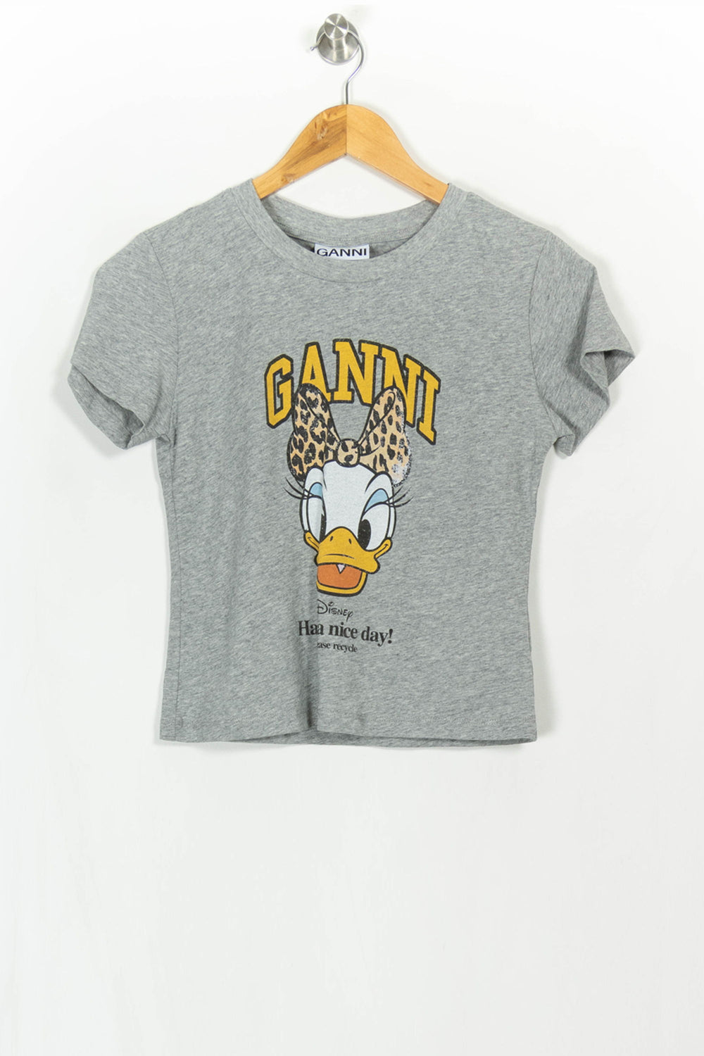 Tee-shirt Gris - Taille S/36 de la marque Ganni | PARAD115871 - Vendu par Paradigme - Image 2