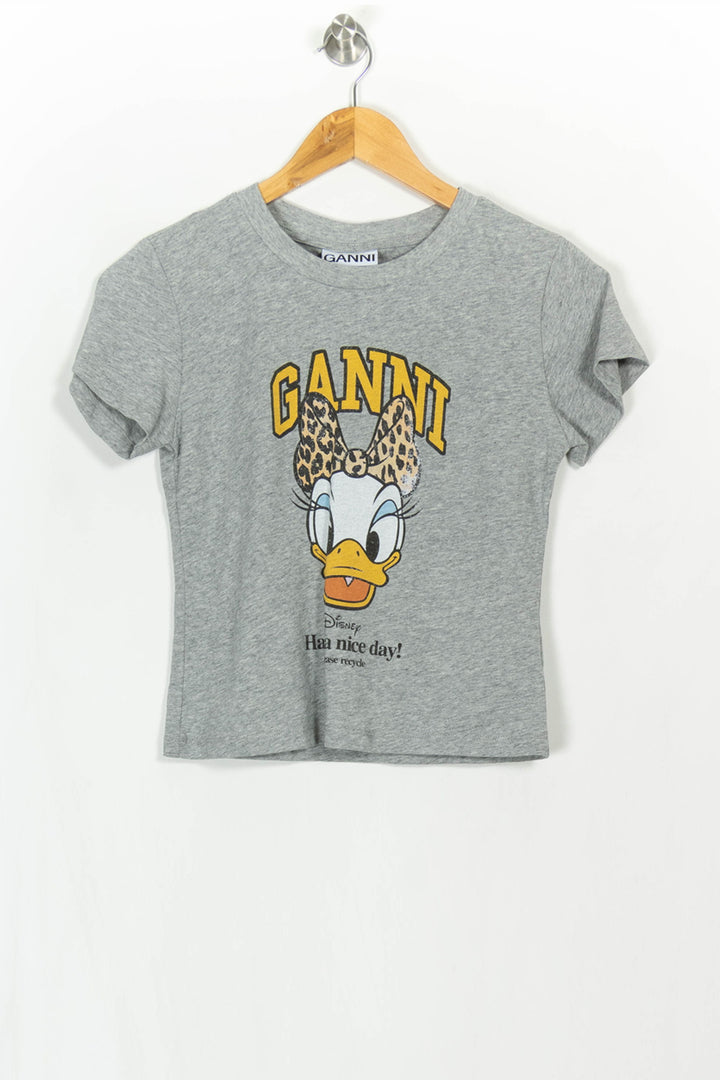 Tee-shirt Gris - Taille S/36 de la marque Ganni | PARAD115871 - Vendu par Paradigme - Image 2