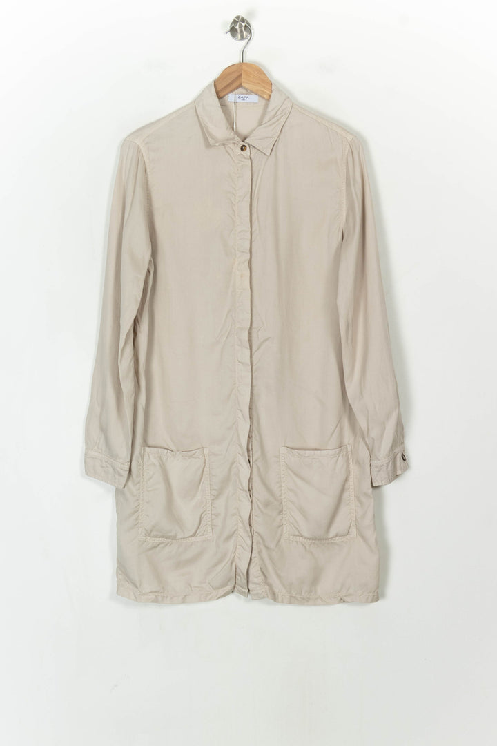 Robe Chemise Beige - Taille XL/42 de la marque ZAPA | PARAD115874 - Vendu par Paradigme - Image 2