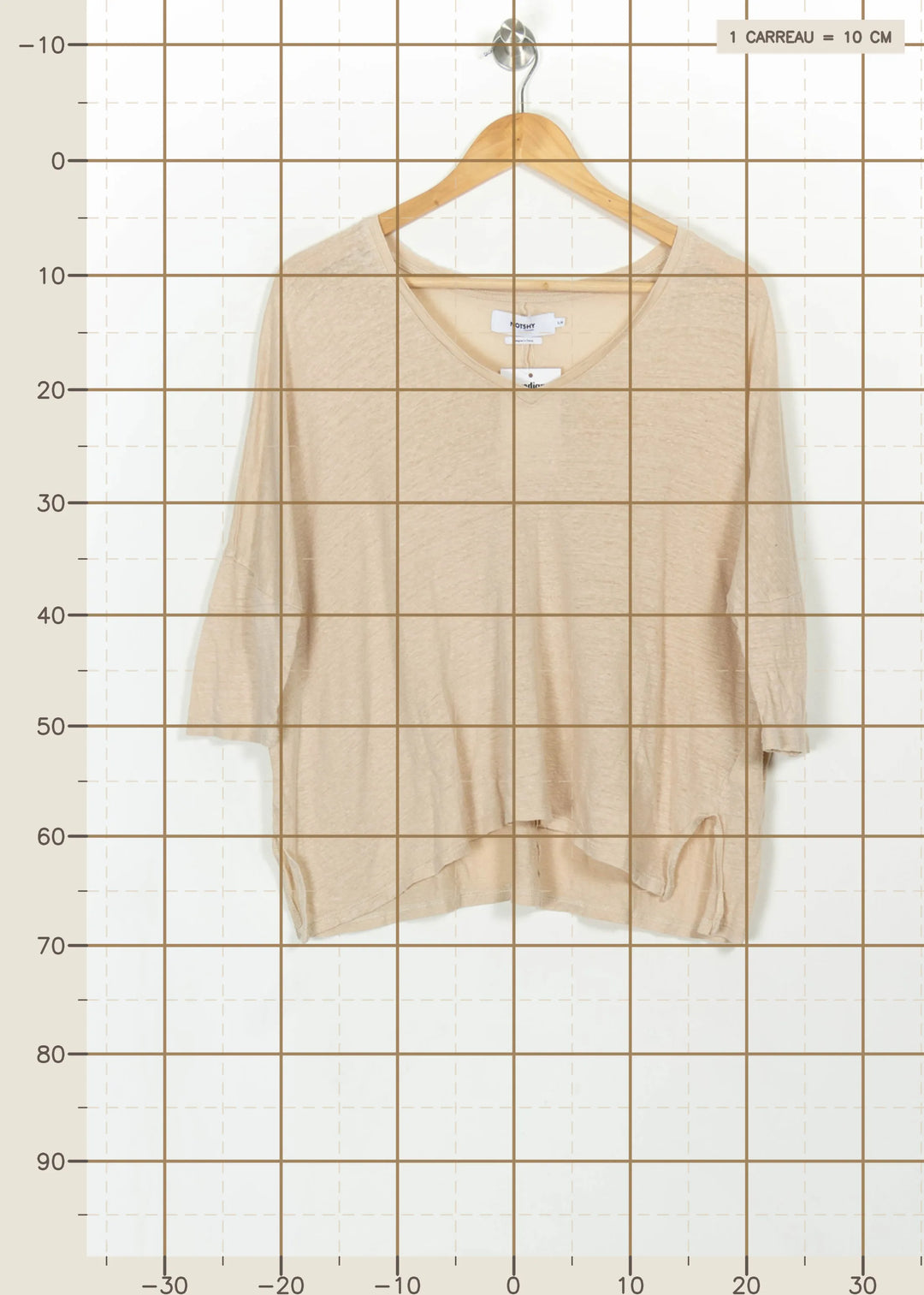 Tee-shirt Beige - Taille M/38 de la marque Notshy Cashmere | PARAD115876 - Vendu par Paradigme - Image 4