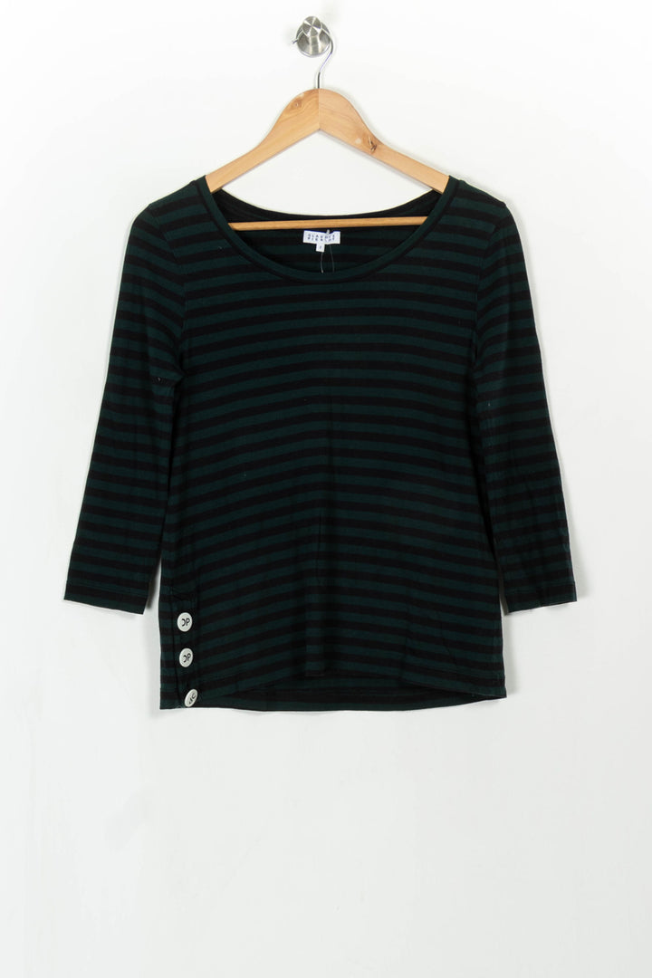 Tee-shirt Vert et Noir - Taille M/38 de la marque Claudie Pierlot | PARAD115877 - Vendu par Paradigme - Image 2