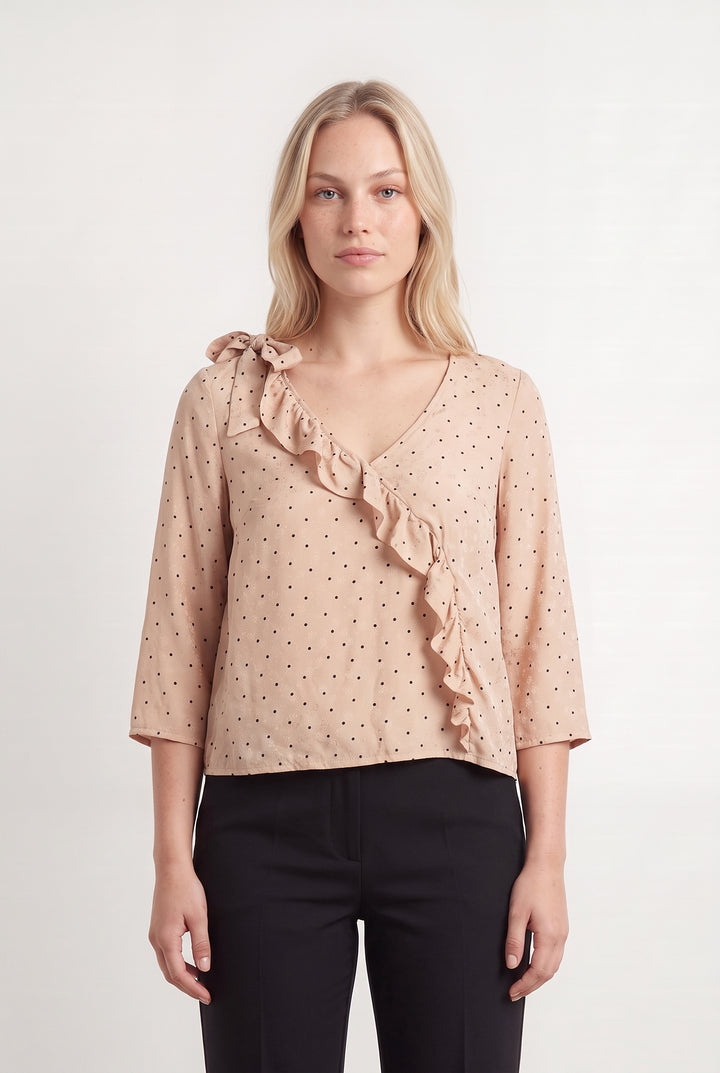 Blouse Rose et Noire - Taille L/40 de la marque Sézane | PARAD115883 - Vendu par Paradigme - Image 1