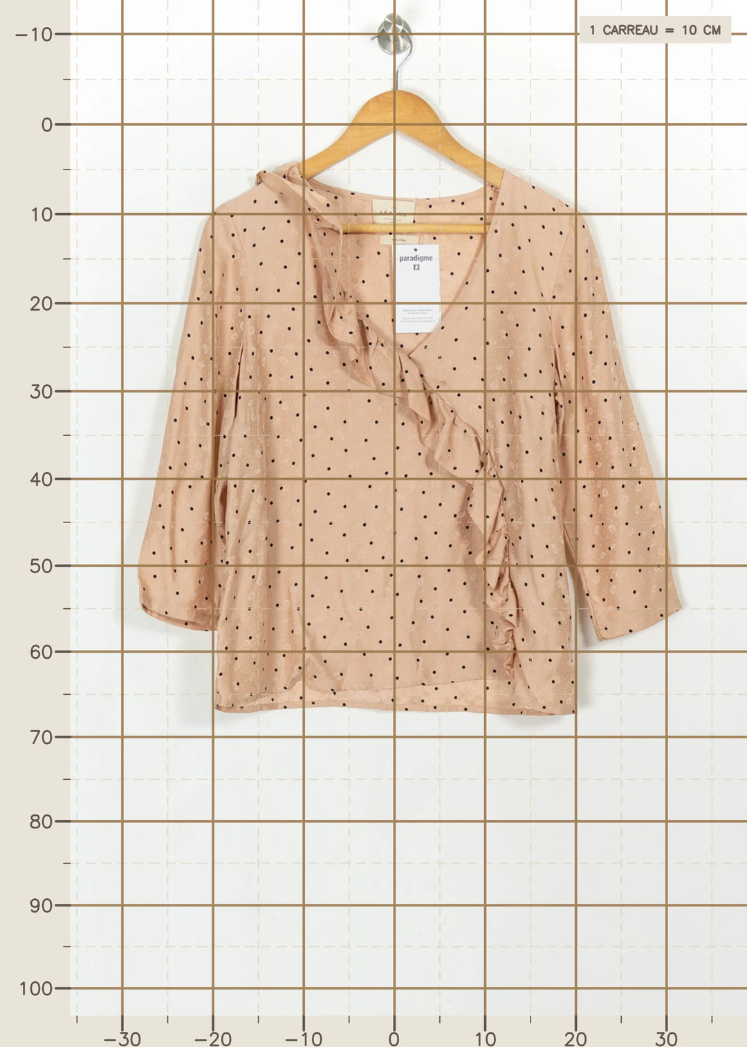 Blouse Rose et Noire - Taille L/40 de la marque Sézane | PARAD115883 - Vendu par Paradigme - Image 4