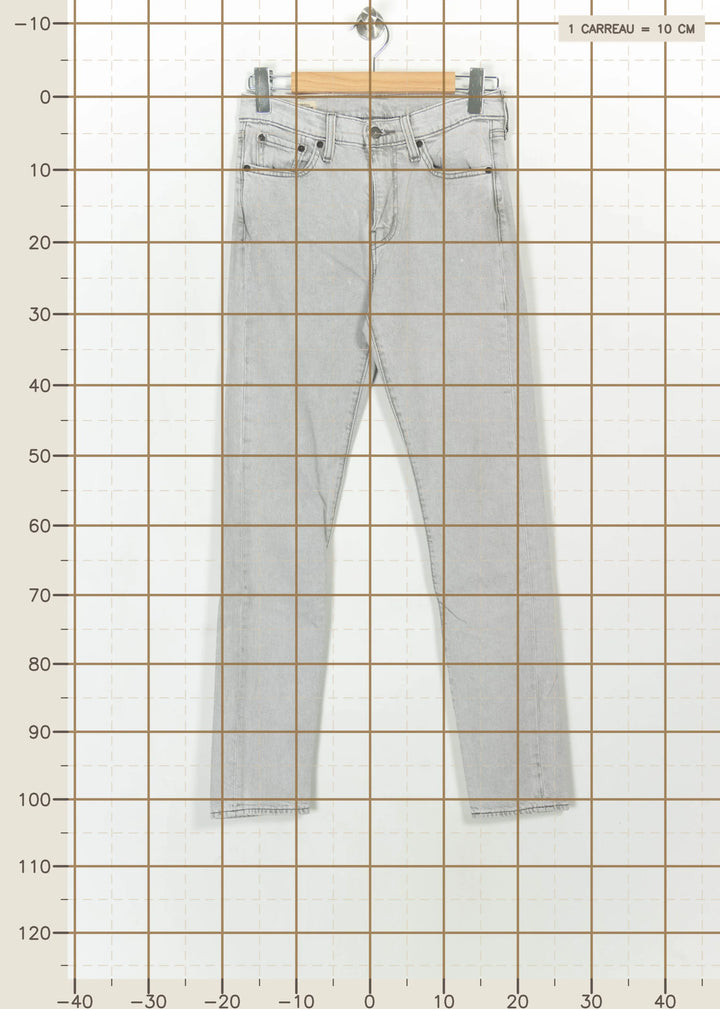 Jean Slim Gris - Taille T.U. de la marque Levi&