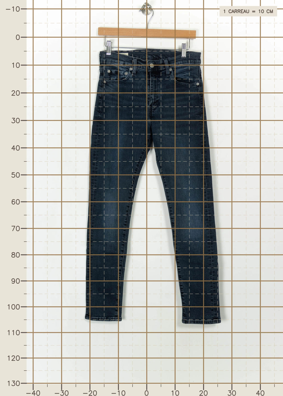 Jean Skinny Bleu - Taille T.U. de la marque Levi&