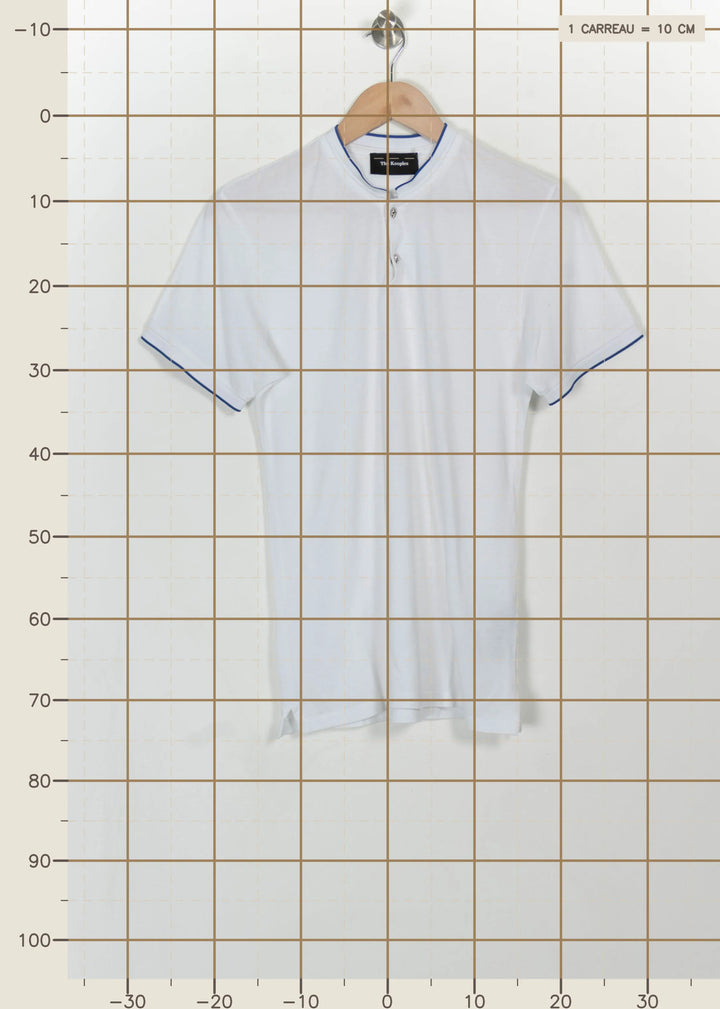 Polo Blanc - Taille S/36 de la marque The Kooples | PARAD115889 - Vendu par Paradigme - Image 4