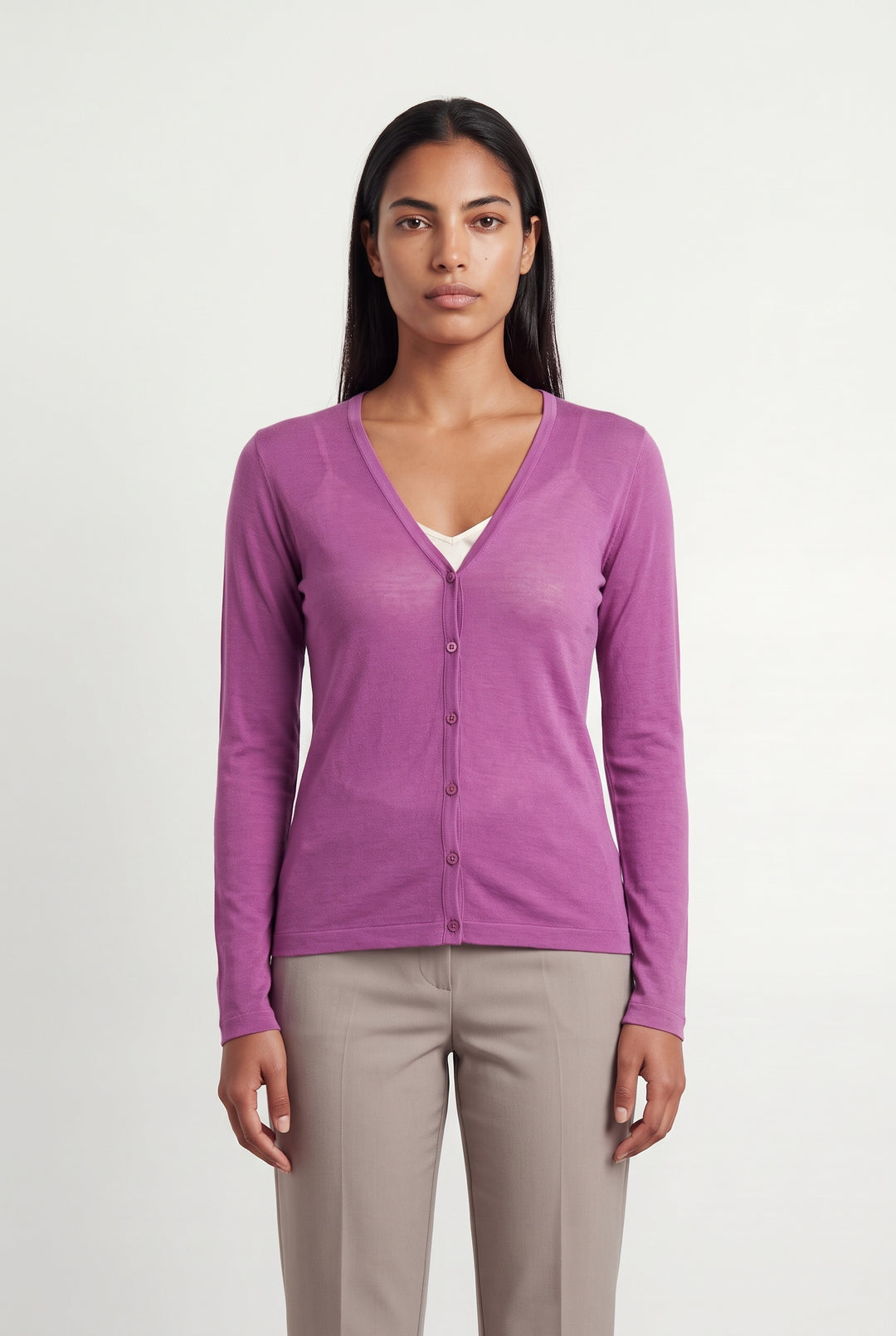 Cardigan Rose - Taille L/40 de la marque Vanessa Bruno | PARAD115897 - Vendu par Paradigme - Image 1
