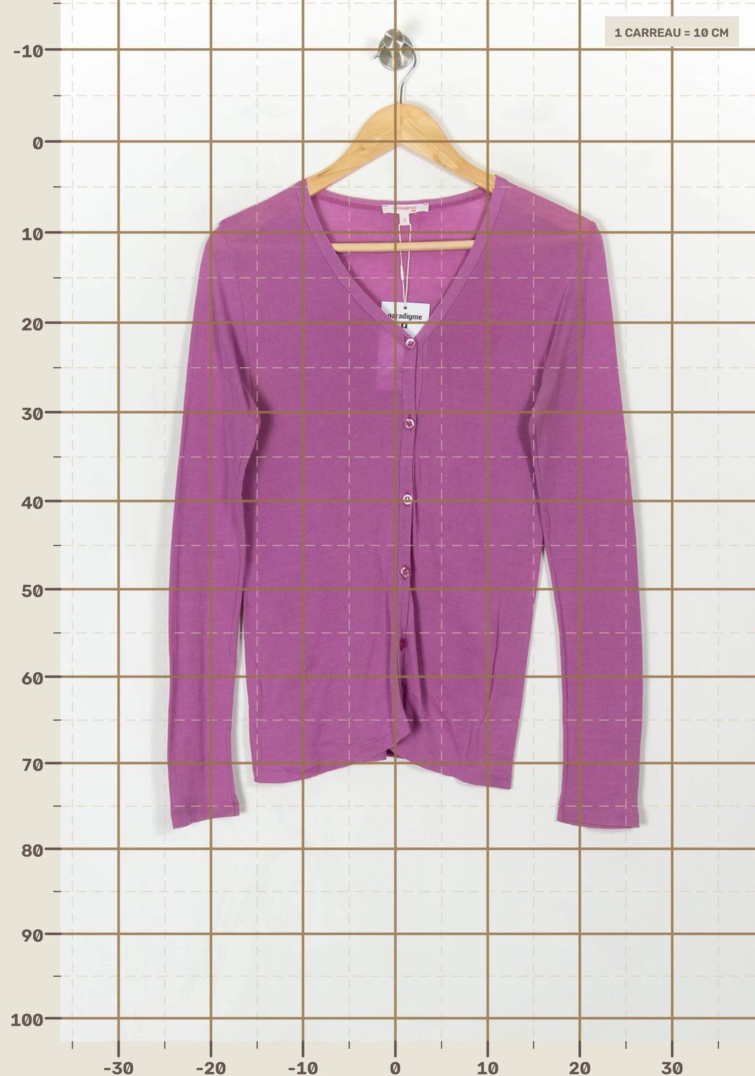 Cardigan Rose - Taille L/40 de la marque Vanessa Bruno | PARAD115897 - Vendu par Paradigme - Image 4