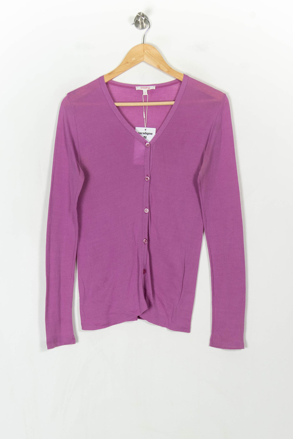 Cardigan Rose - Taille L/40 de la marque Vanessa Bruno | PARAD115897 - Vendu par Paradigme - Image 2
