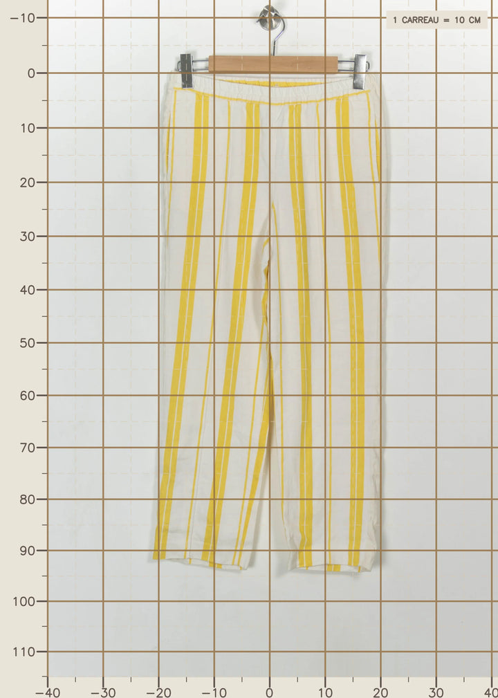 Pantalon Blanc et Jaune - Taille XS/34 de la marque Bellerose | PARAD115898 - Vendu par Paradigme - Image 4