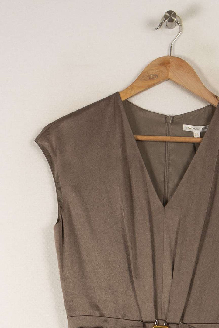 Robe Marron - Taille S/36 de la marque Paule Ka | PARAD11592 - Vendu par Paradigme - Image 4