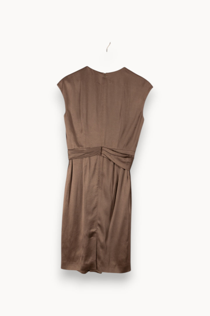 Robe Marron - Taille S/36 de la marque Paule Ka | PARAD11592 - Vendu par Paradigme - Image 3