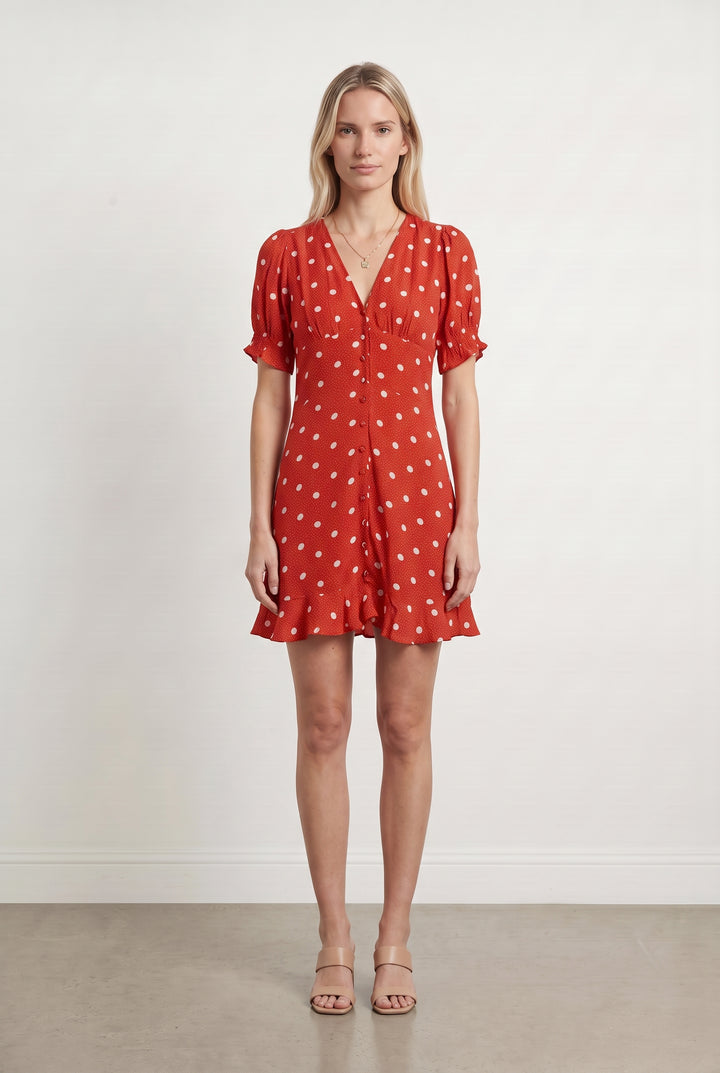 Robe Courte Rouge - Taille S/36