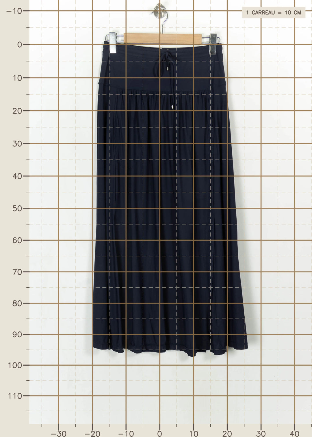 Jupe Longue Bleue - Taille M/38 de la marque Indies | PARAD115941 - Vendu par Paradigme - Image 4