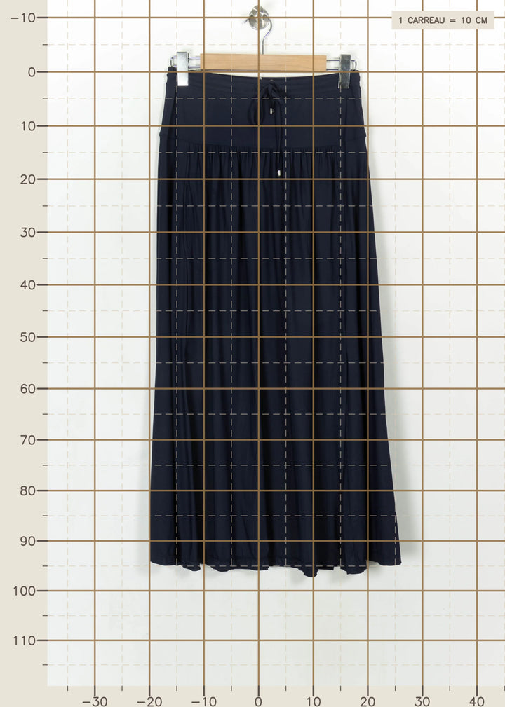 Jupe Longue Bleue - Taille M/38 de la marque Indies | PARAD115941 - Vendu par Paradigme - Image 4