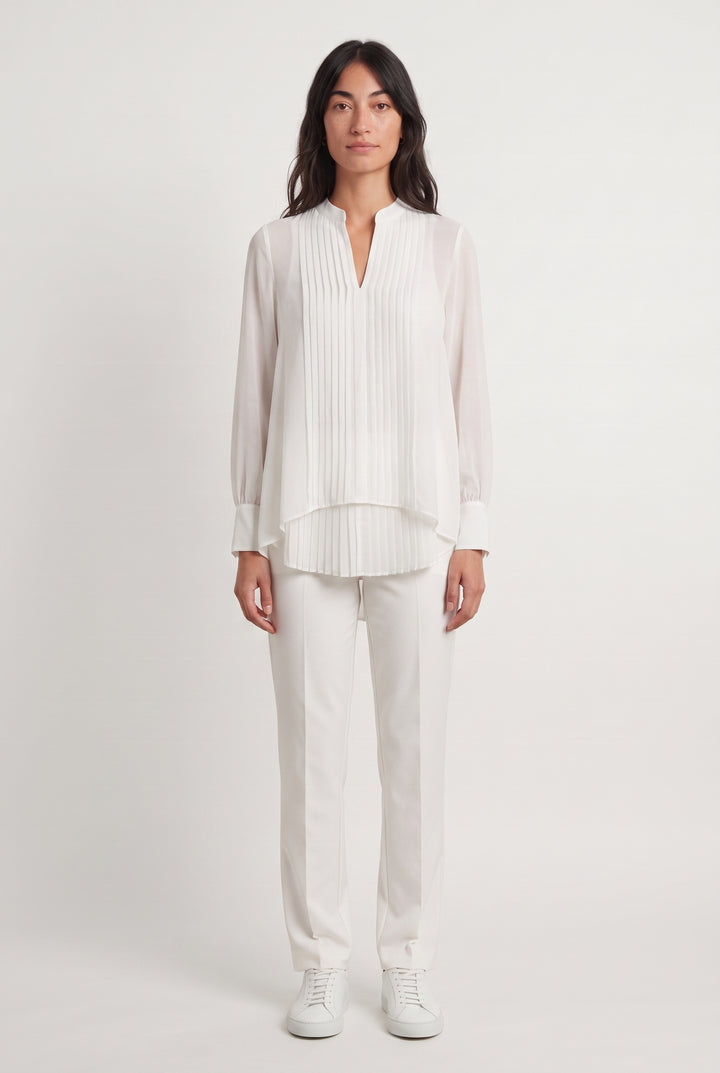 Blouse Blanche - Taille S/36 de la marque Indies | PARAD115942 - Vendu par Paradigme - Image 1