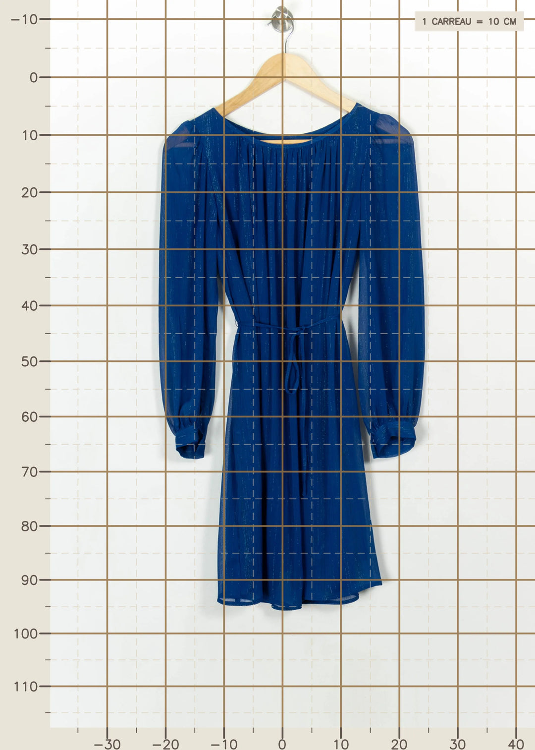 Robe Courte Bleue - Taille XS/34 de la marque Comptoir des Cotonniers | PARAD115946 - Vendu par Paradigme - Image 4