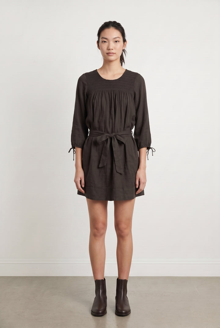 Robe Courte Marron - Taille XS/34 de la marque Comptoir des Cotonniers | PARAD115950 - Vendu par Paradigme - Image 1