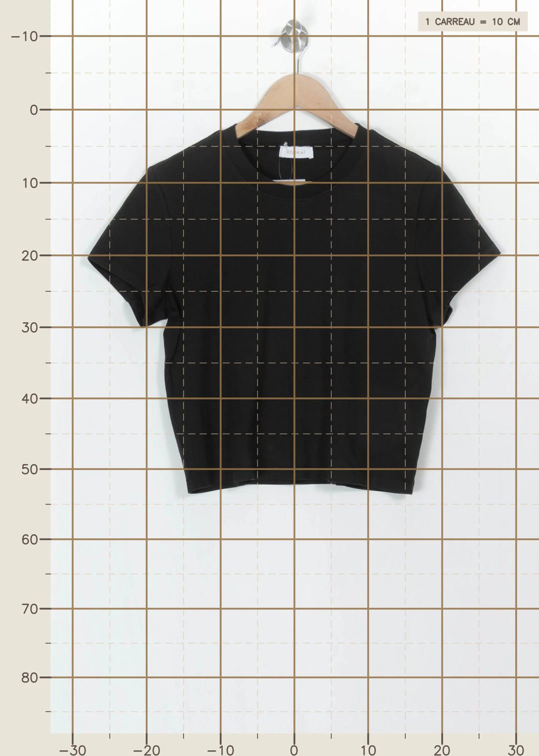 Crop Top Noir - Taille S/36 de la marque Kookai | PARAD115956 - Vendu par Paradigme - Image 4