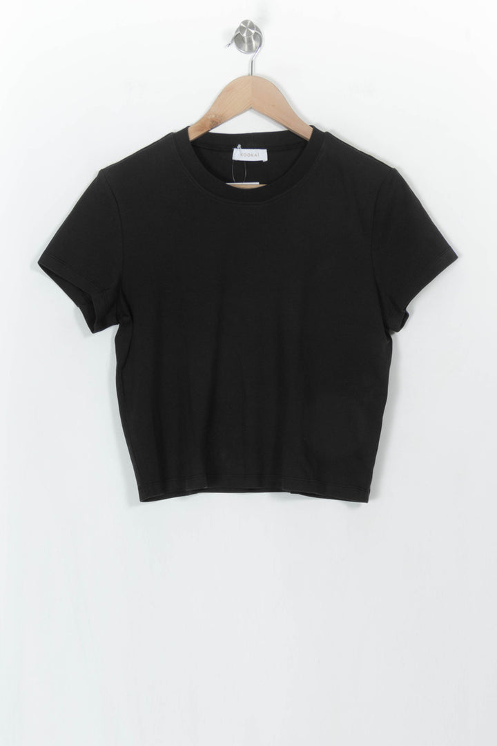 Crop Top Noir - Taille S/36 de la marque Kookai | PARAD115956 - Vendu par Paradigme - Image 2