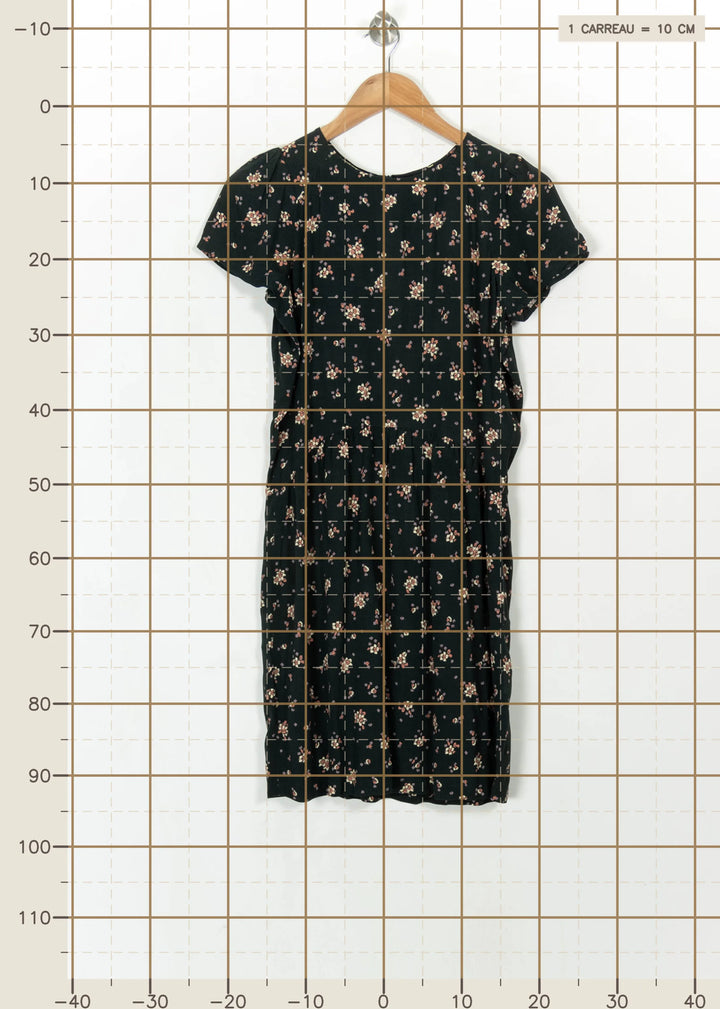 Robe Fleurie Verte - Taille M/38 de la marque Sessùn | PARAD115957 - Vendu par Paradigme - Image 4