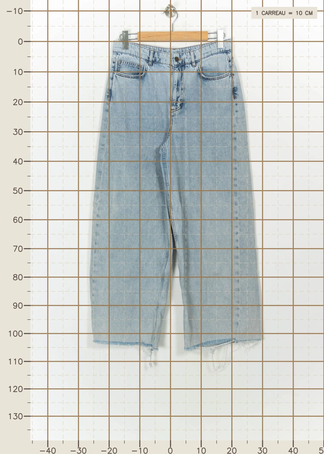 Jean Large Bleu - Taille XL/42 de la marque Vanessa Bruno | PARAD115958 - Vendu par Paradigme - Image 4