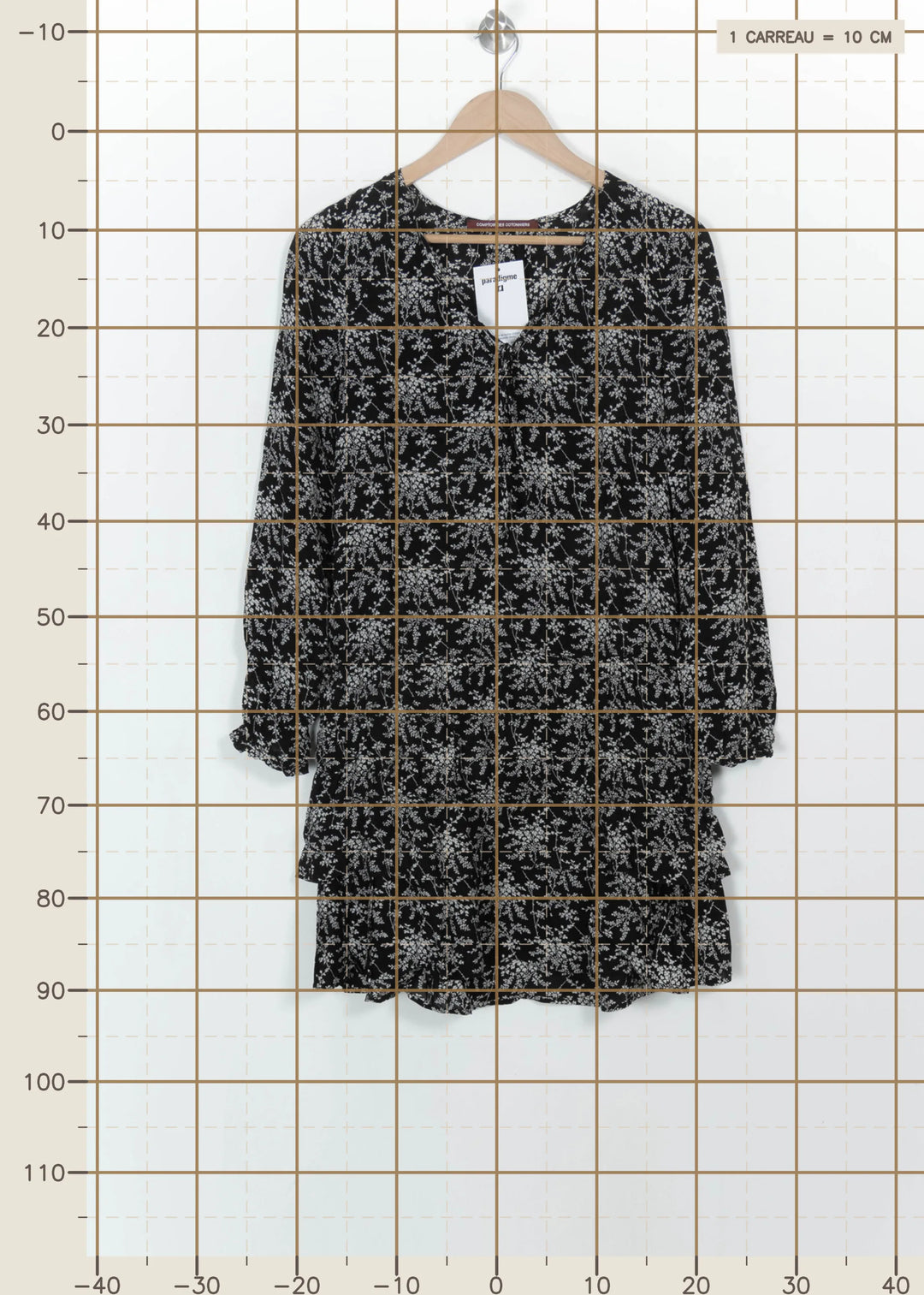 Robe Courte Noire et Blanche - Taille XS/34 de la marque Comptoir des Cotonniers | PARAD115959 - Vendu par Paradigme - Image 4