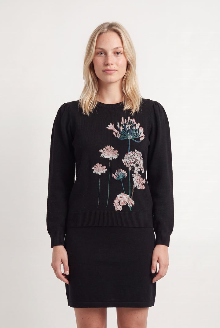 Pull Noir - Taille L/40 de la marque La Fée Maraboutée | PARAD115961 - Vendu par Paradigme - Image 1