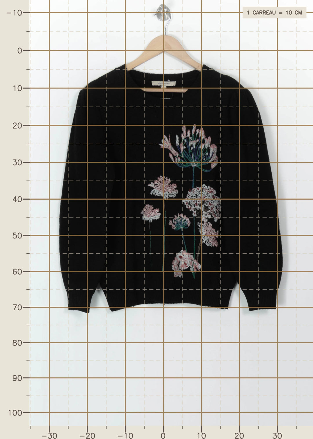 Pull Noir - Taille L/40 de la marque La Fée Maraboutée | PARAD115961 - Vendu par Paradigme - Image 4