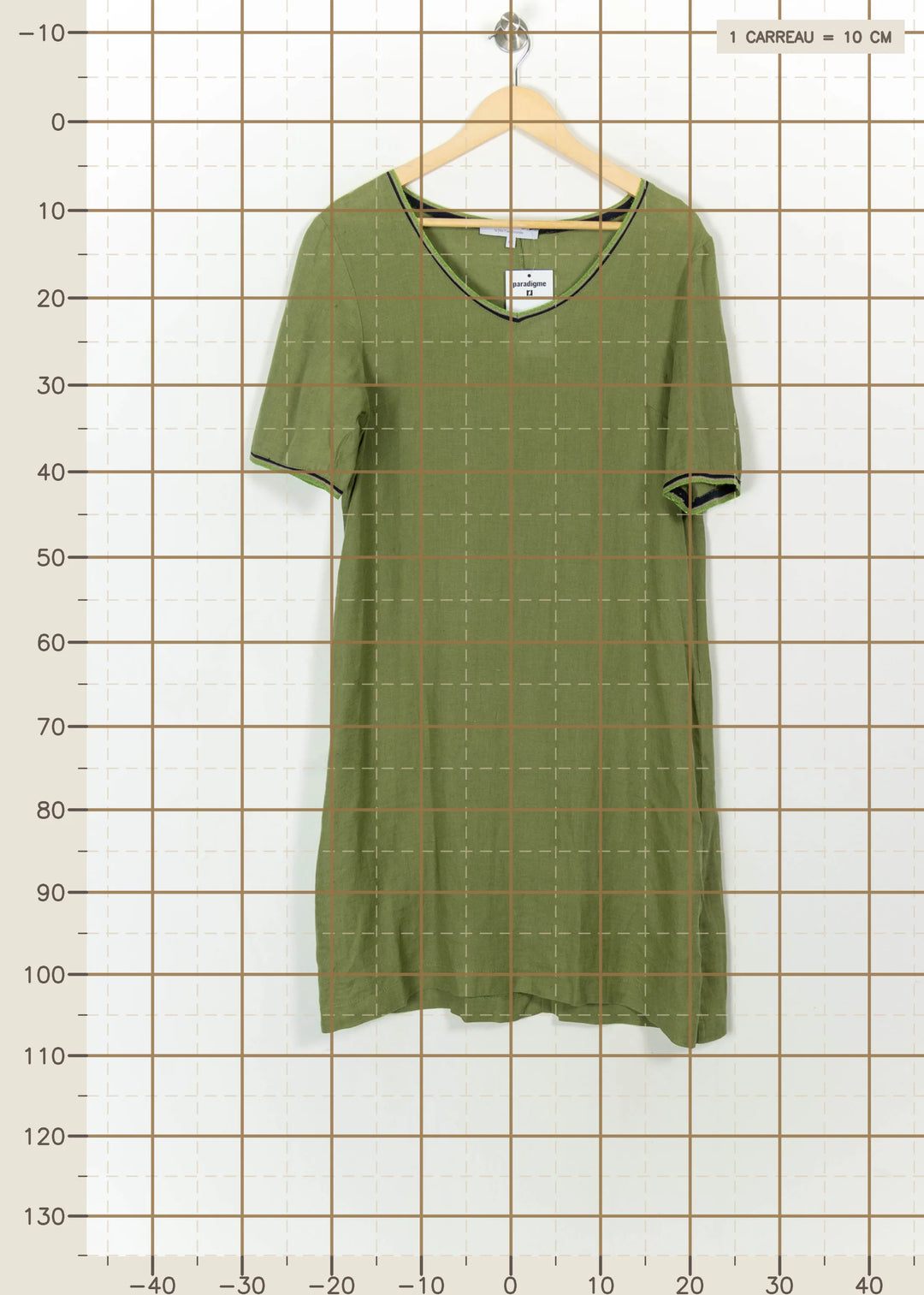 Robe Verte - Taille XL/42 de la marque La Fée Maraboutée | PARAD115969 - Vendu par Paradigme - Image 4