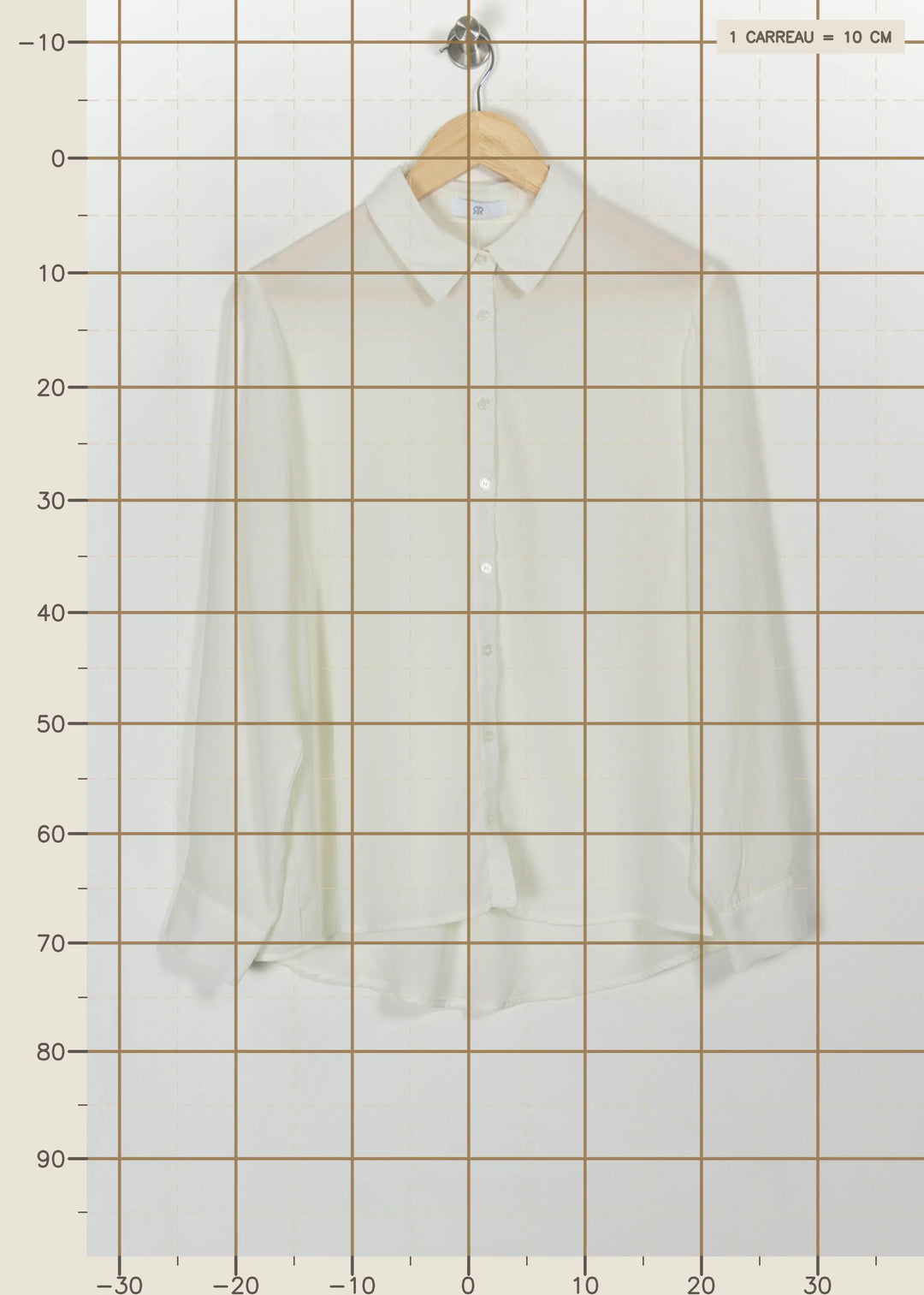 Chemise Blanche - Taille XXXL/46 de la marque La Redoute Collections | PARAD115971 - Vendu par Paradigme - Image 4