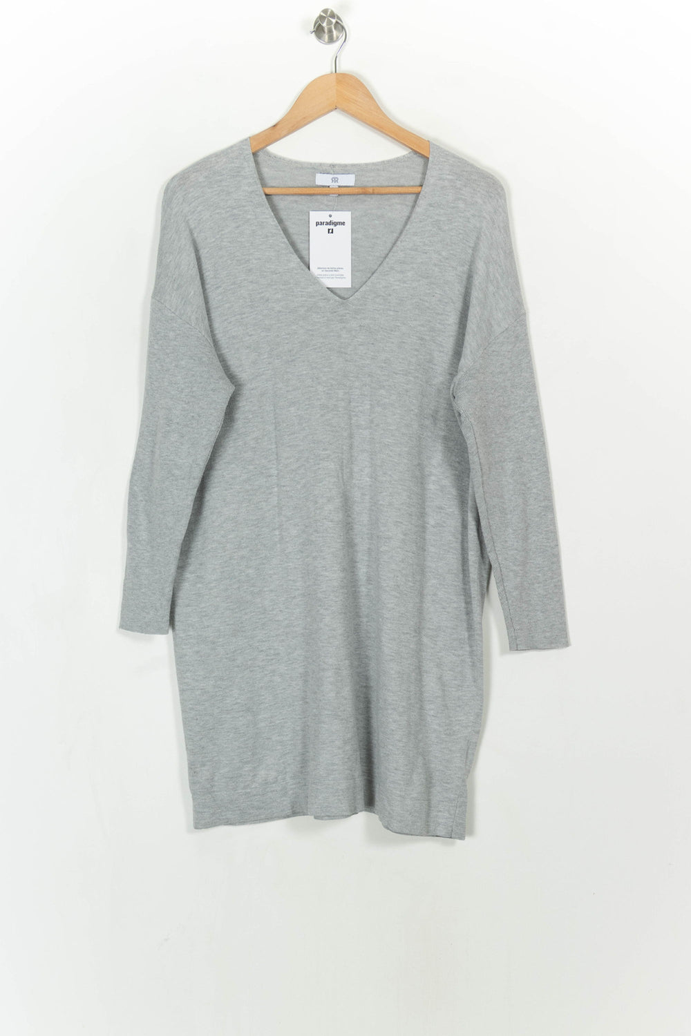 Robe Pull Grise - Taille L/40 de la marque La Redoute Collections | PARAD115972 - Vendu par Paradigme - Image 2