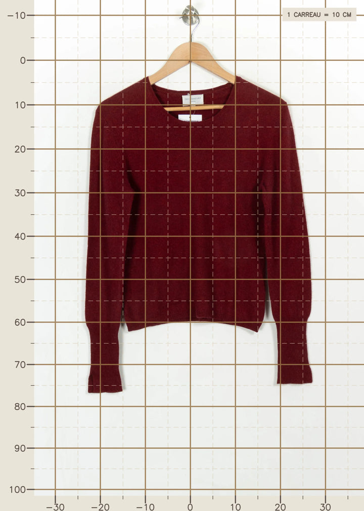 Pull Bordeaux - Taille L/40 de la marque Eric Bompard | PARAD115978 - Vendu par Paradigme - Image 4